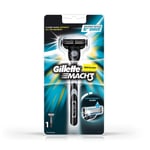 Gillette Mach3 Razor Handle Safety 1 Pre-loaded Cartridge Mach 3 Classic New