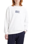 Levi's Men's Relaxd Graphic Crew Sweatshirt, White, S