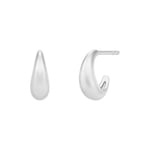 Sparrow Mini Hoops, Rhodium