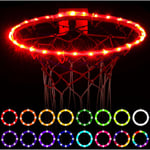 Yzmrbdqc - Lumières de panier de basket-ball, lumière led de jante de basket-ball télécommandée, 16 changements de couleur par vous-même, étanche,