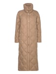 Lauren Ralph Lauren Diamond-Quilted Maxi Down Coat Brun