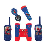 Kit d'aventurier Spider-Man - Talkie-Walkies, jumelles, lampe torche et boussole