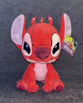 DISNEY LILO AND STITCH - BNWT - 12" STITCH PLUSH TOY (30 CM) - RED /EVIL LEROY