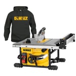 Dewalt DWE7485-QS Bordsirkelsag genser i størrelse M inngår