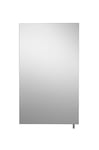 Croydex Cullen Bathroom Wall Cabinet, Single Door Mirror Cabinet, Stainless Steel with Reversible Door Hinges, Adjustable Internal Shelf, and Innovative Help 'n' Hang Installation System, 52x30x12cm