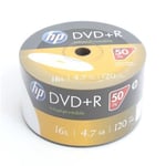 DL DVD+R -levyt HP, 4,7 Gt 16X WHITE FF InkJet Printable SP*50