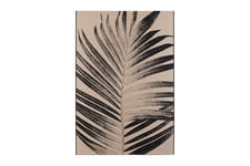 Panama Leaf Utendørsmatte 160x230 cm - Svart Utendørstepper