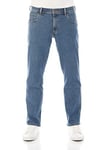 Wrangler Men's Regular Fit Jeans, Blue Stonewash 010, 34W / 30L