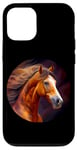 Coque pour iPhone 12/12 Pro Crinière gracieuse pour cheval de course Nature Force