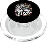 La Légende Prend Sa Retraite Humour Cadeau Retraité 2025 PopSockets PopGrip pour MagSafe