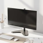 Mount-It! Free Standing Monitor Stand for Desktops | Single Monitor Mount | VESA 75 100 Compatible Displays | Height Adjustable Tilt Swivel Rotating | Fits 21.5 23 24 27 28 29 32 Inch Screens