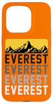 Coque pour iPhone 15 Pro High Peak Everest Mountain Expedition Cool Hiking Outfit