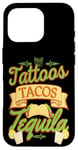 iPhone 16 Pro Tattoos Tacos Tequila Tex-Mex Tattooer Case