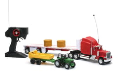 CAMION 1/32 PETERBILT 389 RADIO-COMMANDE AVEC TRACTEUR ET REMORQUE