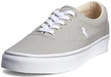 Polo Ralph Lauren Baskets Keaton Pony pour Homme, Gris Doux et Blanc, 43.5 EU