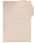 Tapis en fausse fourrure de lapin beige 160 x 230 cm MIRPUR