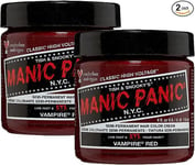 Manic Panic Vampire Red Classic Creme Vegan Semi Permanent Hair Dye 2 x 118ml