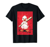 Duck Horror Baseball Bat Sarcasm Irony T-Shirt