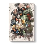 Willem van Aelst Still Life Flowers 2 Canvas Print for Living Room Bedroom Home Office Décor, Wall Art Picture Ready to Hang, 30 x 20 Inch (76 x 50 cm)