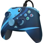 PDP - Manette de jeu filaire avancée REMATCH GLOW Blue Tide pour Xbox Series X|S, Xbox One et Windows 10/11