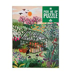 Puzzle de Jardin de 1000 pièces - avec Affiche et fiche-questionnaire Assortis | Design illustré coloré, Fleurs Britanniques, Cadeau d'anniversaire, Cadeaux pour Les jardiniers, Art Mural