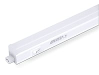 Velamp RS10-10W Durandal - Réglette 70 LED avec Interrupteur, Plastique, Blanc
