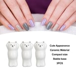 3pcs Nail Art Pen Holder Multipurpose Cartoon Cute Little Bear Innovative Sty