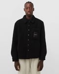 Axel Arigato Overshirt Jacket Aspen Teddy Black XL Chest Pocket Logo