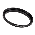 Step Up 43mm to 46mm Step-Up Ring Camera Lens Filter Adapter Ring 43mm-46mm