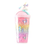 Unicorn Ice Cup vattenflaska Gradient Girl Heart e Straw Cup Pink