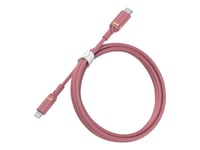 OtterBox - Câble Lightning - Lightning mâle pour 24 pin USB-C mâle - 1 m - rose scintillant - Prise en charge de Power Delivery