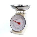 Traditional Kitchen Scale 5Kg Analogue Vintage Food Weaning  Scales Steel Bowl