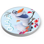 ERT GROUP Disney Frozen Olaf Wireless Charger, Wireless Charging Station for Phone or Tablet, Adults or Kids, Wireless Charging Pad Designed for iPhone Charger, Samsung Charger and more, Olaf/Blue
