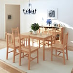 Ensemble Table + 6 chaises - Table à manger avec Chaises Pinède BV862217