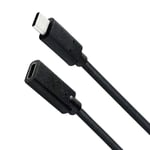 NÖRDIC 1,5m USB3.2 Gen2 USB-C-forlengelseskabel ha til ho 10Gbps 5A 100W Thunderbolt3