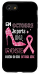 Coque pour iPhone SE (2020) / 7 / 8 En Octobre Je Porte Du Rose Solidarité Cancer Du Sein