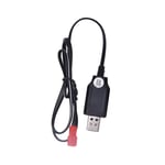 (Black)USB Charging Cable For 1573 Electric Toy Remote Control Alloy Engine BS