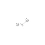 James Moore TH G51316 Silver Tiny Star Stud Earrings Jewellery