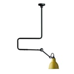 Lampe Gras N312 Taklampe Matt Sort & Gul