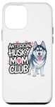 Coque pour iPhone 12 mini Antisocial Husky Sibérien Mom Club Amoureux des chiens Mauvaise attitude