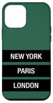 Coque pour iPhone 12 mini New York Paris London Novelty Graphic Tees & Cool Designs