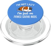 Lazy Power Saving Cute Wheek Merch Guinea Pig Lover PopSockets PopGrip pour MagSafe