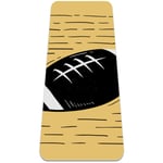 BestIdeas Tapis de yoga football pour yoga, pilates, exercice au sol pour homme, femme, fille, garçon, enfant - Design antidérapant