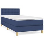 vidaXL Continental Bed Patja, Sininen, Kangas, 80x200 cm