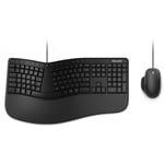 Ensemble Clavier/Souris Microsoft RJU-00006 Avec Fil USB QWERTZ DE Noir