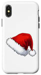 Coque pour iPhone X/XS Chapeau Père Noël Père Noël Dessin animé