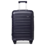 Kono 28 Inch Lightweight Large Size Hard Shell Suitcase 100L Travel Carry On Luggage with TSA Locks and 4 Spinner Wheels(Navy,76x49x30cm)