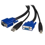 StarTech.com Câble pour switch KVM USB VGA de 3 m (SVUSB2N1_10)