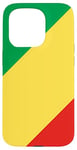 Coque pour iPhone 15 Pro Drapeau de la République du Congo Proud Patriot Souvenir Fan