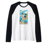 Shrek Noble Steed Donkey Puss In Boots Tarot Card Style Logo Raglan Baseball Tee